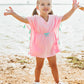 Girls Pink Kaftan Cover-Up