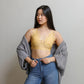 Padded Crochet Lace Longline Bralette