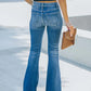 Washed Mirco Flare Trouser - The Salty Mare