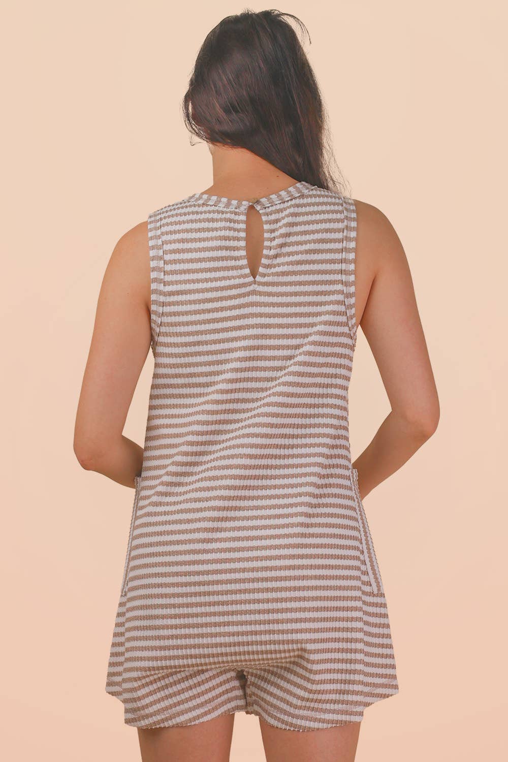Striped Knit Romper