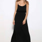 JERSEY CAMI STRAPPY BACK SIDE SLITTED MAXI KNIT