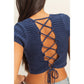 Lace-Up Back Sweater
