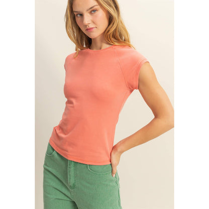 Paola Raglan Cap Sleeve Tee