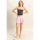 Biana Mid Rise Pleated Mini Skort