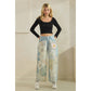 Digitally Printed Patchwork Denim Pants