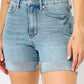 HW Tummy Control Cool Denim Shorts