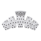 Classic White Polka Dot Party Large Claw Clip