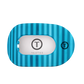 Splash Zone | Large | Flat Round Hair Clip