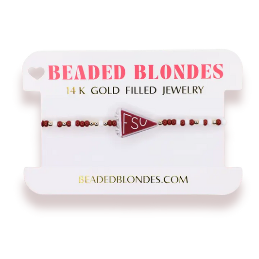 FSU Flag Bracelet on Color