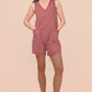 Striped Knit Romper