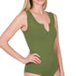 Split Neck Bodysuit