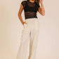 Mock Neck Lace Mesh Top