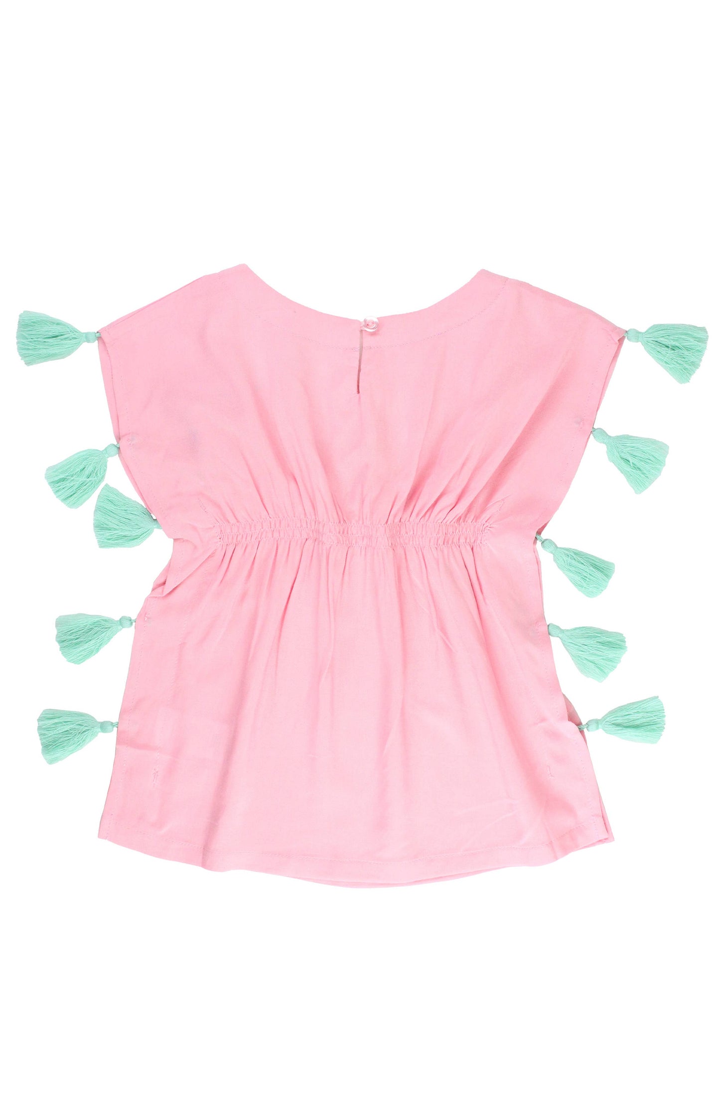 Girls Pink Kaftan Cover-Up