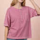 Mineral Washed Oversized Comfy Knit Top