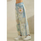 Digitally Printed Patchwork Denim Pants