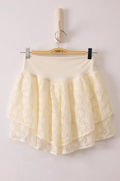 Lola Hem Lace Activewear Shorts