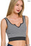 Seamless Striped Keyhole Tank