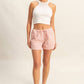 Gingham Pattern Relaxed Fit Shorts