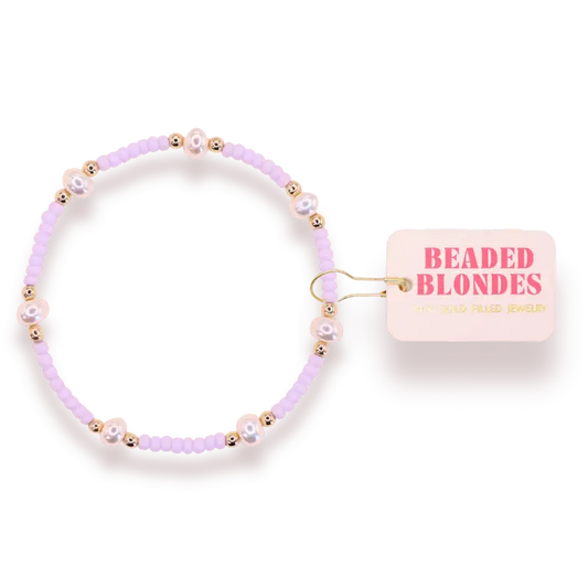 Lilac Pearl Bracelet