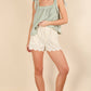 Hailes Embroidered Cotton Shorts