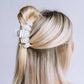 Classic White Polka Dot Party Medium Claw Clip
