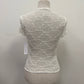 Mock Neck Lace Mesh Top