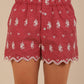 Hailes Embroidered Cotton Shorts