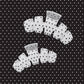 Classic White Polka Dot Party Large Claw Clip