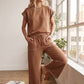 Scuba Contrast Stitch Lounge Set