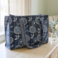 Isla Navy Blue Floral Tote Bag