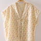 Floral Lace Tie Blouse