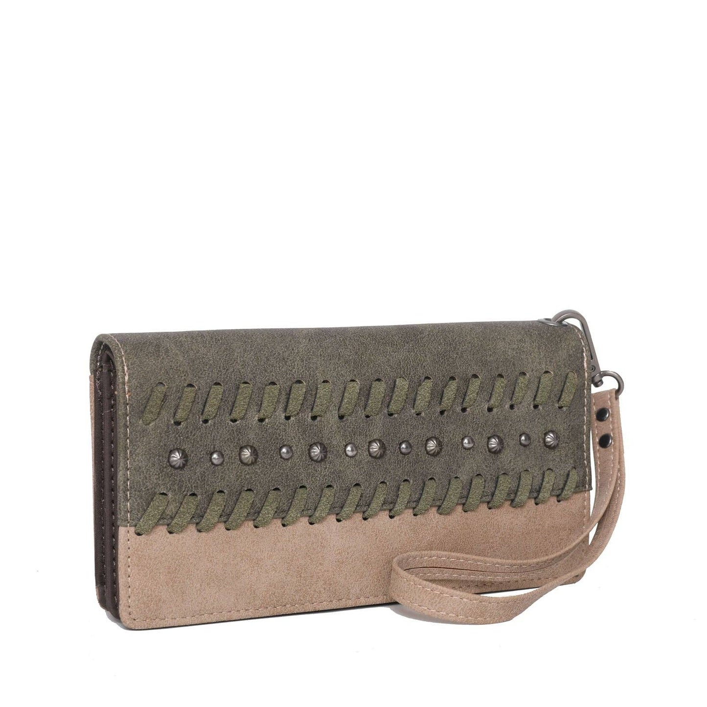 Wrangler Whipstitch and Studs Western Wallet - The Salty Mare