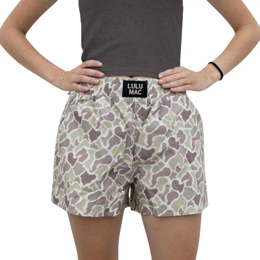 Lulu Mac Boxer Shorts - Light Camo