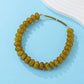 Chunky Beaded Natural Swirl Statement Necklace |