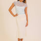 Mock Neck Lace Mesh Top