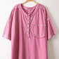 Mineral Washed Oversized Comfy Knit Top