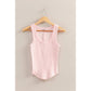 Scoop Neck Ribbed Tank Top