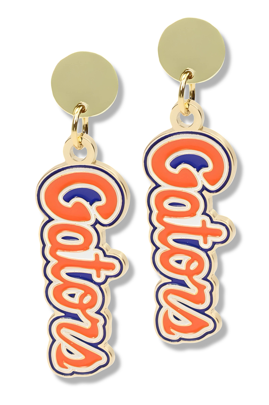 Florida Gators Script Earring