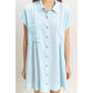 Double Gauze Button Front Tunic