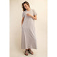 MINERAL WASHED COTTON MAXI DRESS