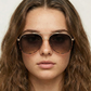 ACE - Unisex Aviator Sunglasses – Polarized Hair-Friendly