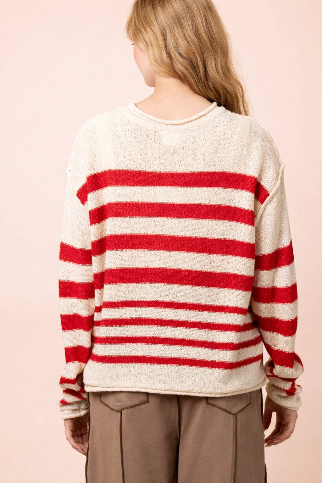 Striped Oversized Knit Sweater