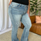 Judy Blue Medium Rise Tummy Control Destroy Flare