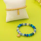 Nautical Blue Beaded Stretch Bracelet Set