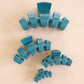 Classic Teal With It Medium Claw Clip
