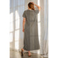 MINERAL WASHED COTTON MAXI DRESS