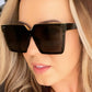 LARK - Women's Oversized Rectangle Polarized Sunglasses