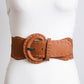 Distressed Look Wide Stitch Belt
