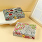 FLORAL PRINT JEWELRY ORGANIZER TRAVEL BOX CASE |