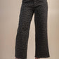 Leopard Printed Marine Straight Pants